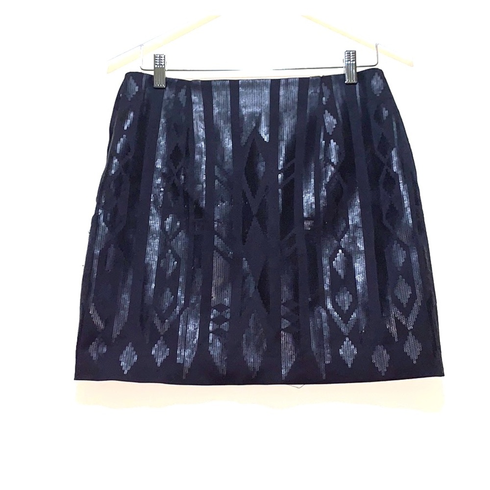 💖H&M Sequin Black Mini Skirt.  Sz 8